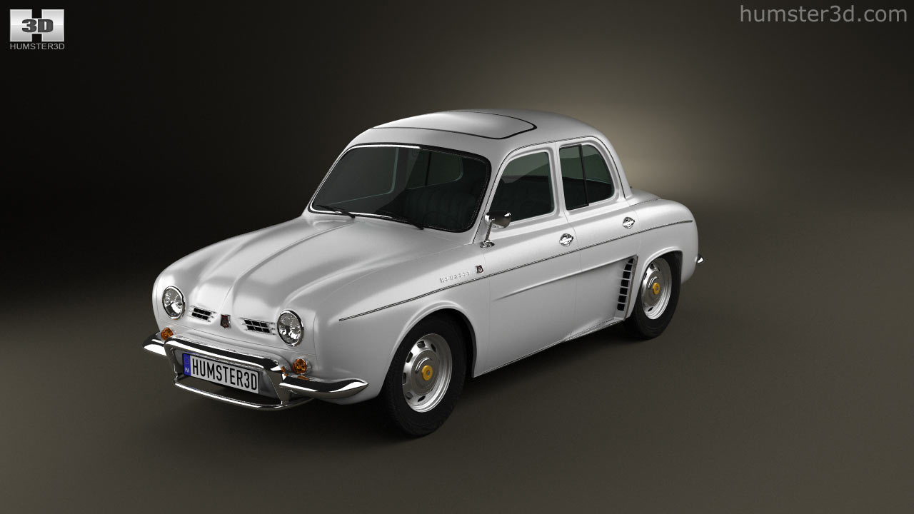 Renault Ondine (Dauphine) 19561967 360도 3D 모델 Hum3D
