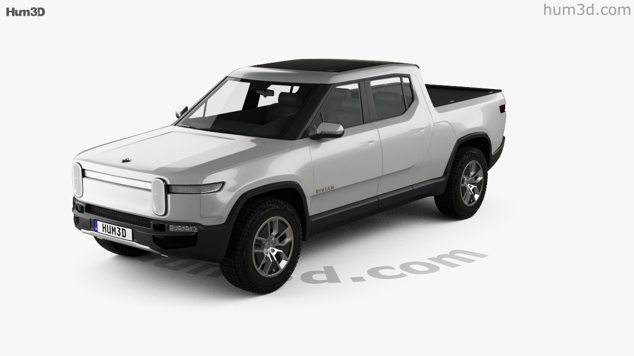 360 view of Rivian R1T 2018 3D model - Hum3D store