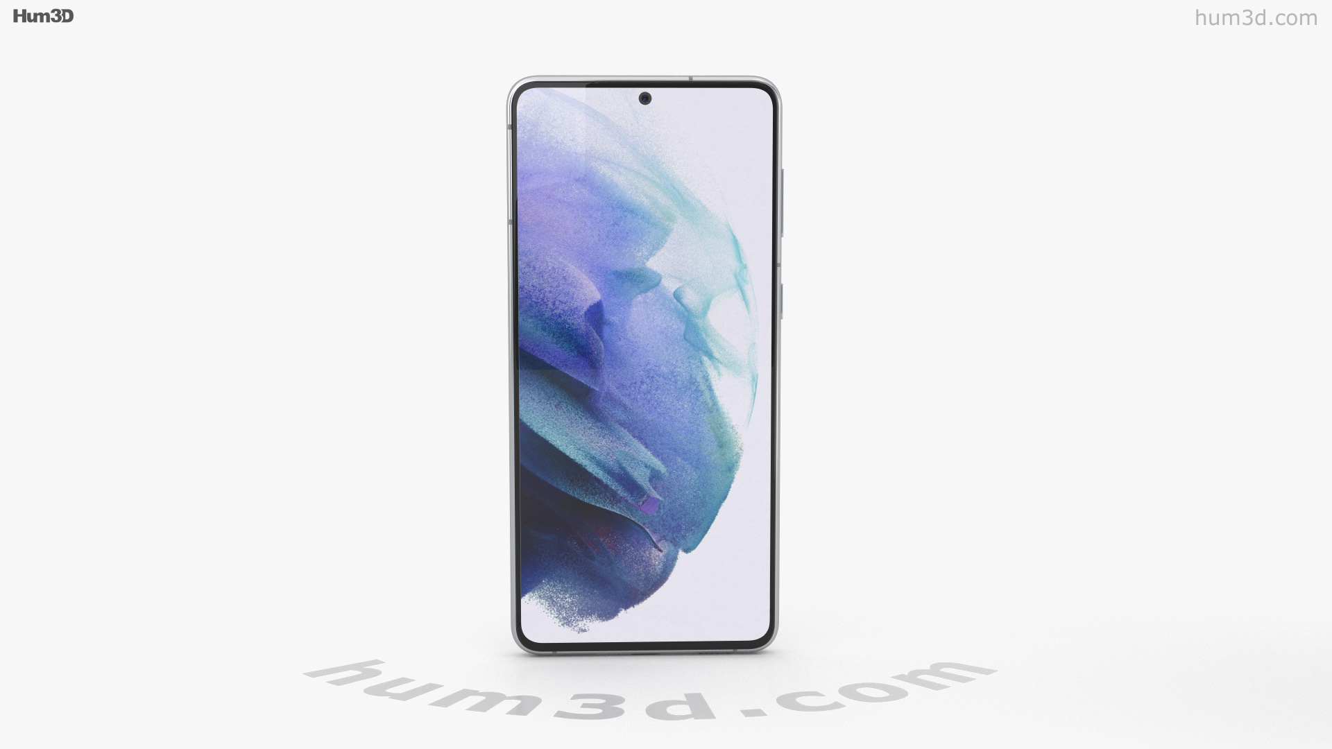 360 View Of Samsung Galaxy S21 Plus 5g Phantom Silver 3d Model Hum3d Store