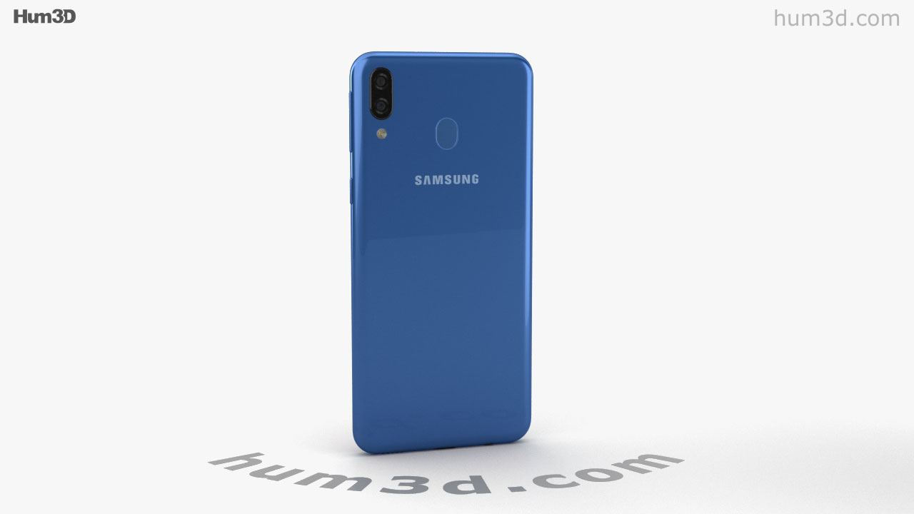 360 View Of Samsung Galaxy M Ocean Blue 3d Model Hum3d Store