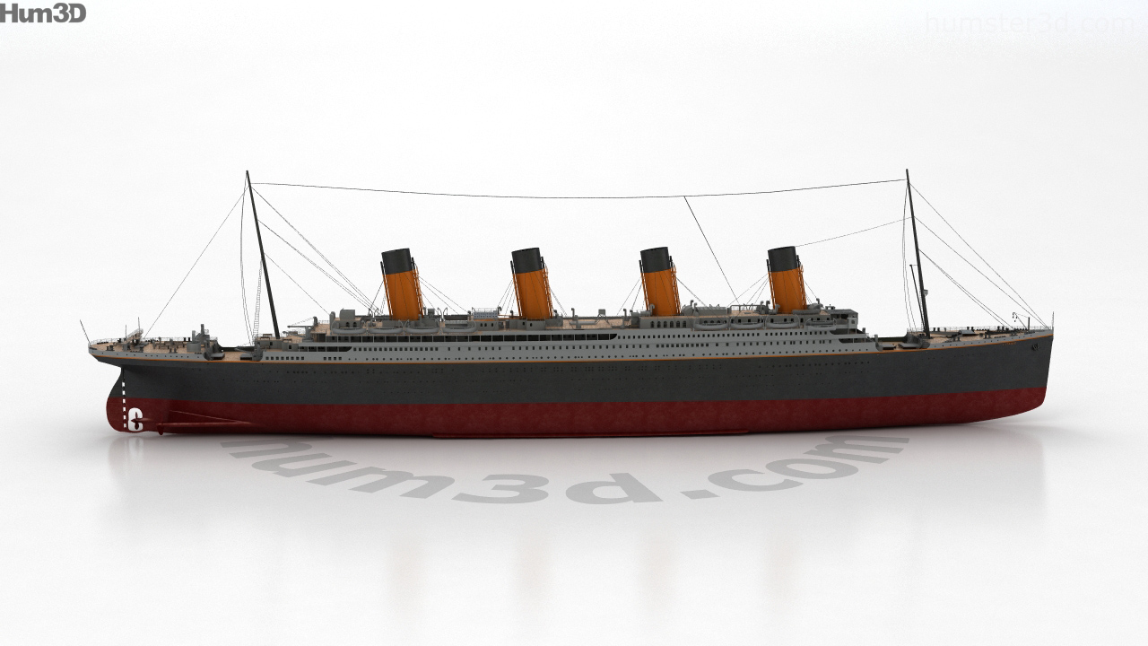 360 view of RMS Titanic 3D model - Hum3D store