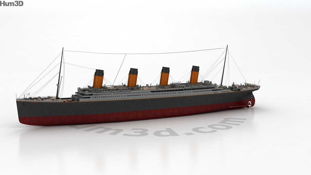 360 view of RMS Titanic 3D model - Hum3D store