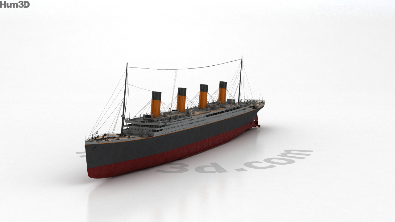 360 view of RMS Titanic 3D model - Hum3D store