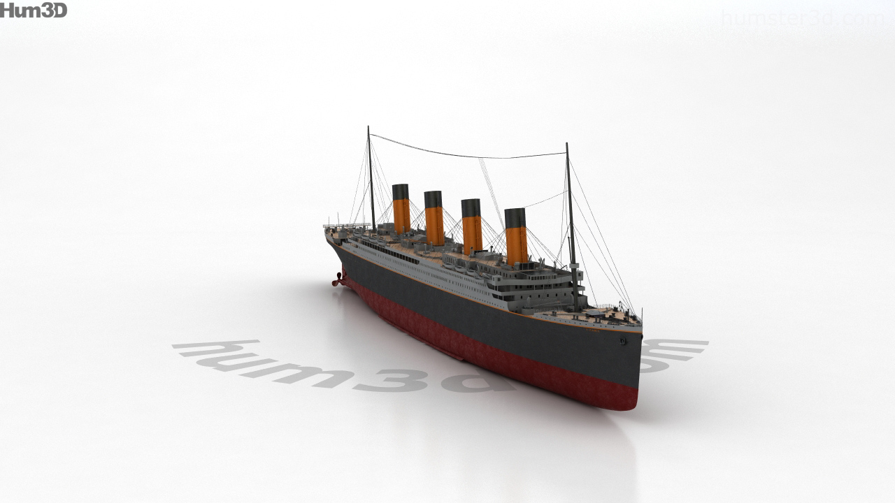 360 view of RMS Titanic 3D model - Hum3D store