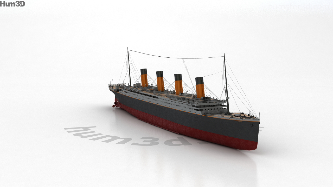 360 view of RMS Titanic 3D model - Hum3D store