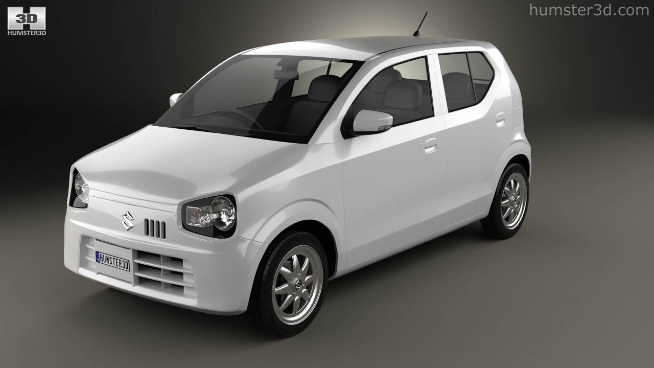 360 view of Suzuki Alto 2017 3D model Hum3D store