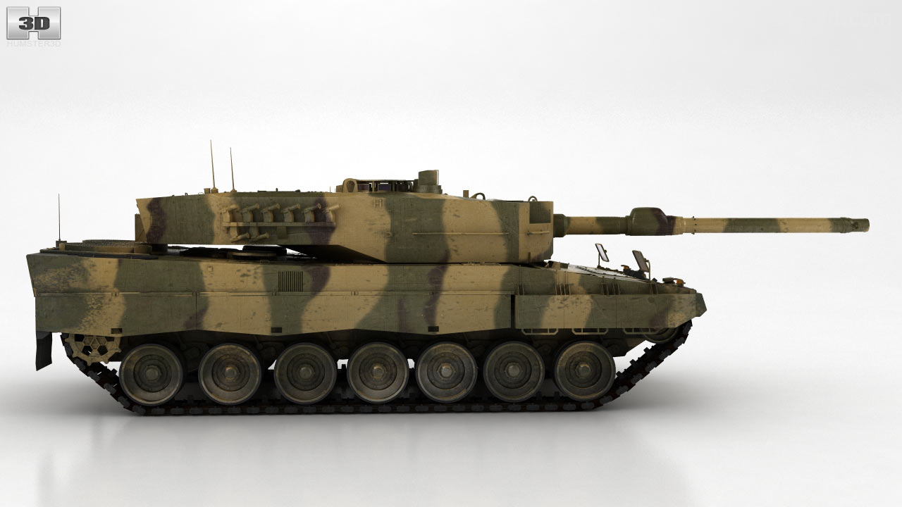 360 view of Leopard 2A4 3D model Hum3D store