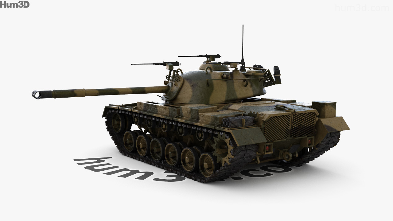 360 view of M48 Patton 3D model - Hum3D store