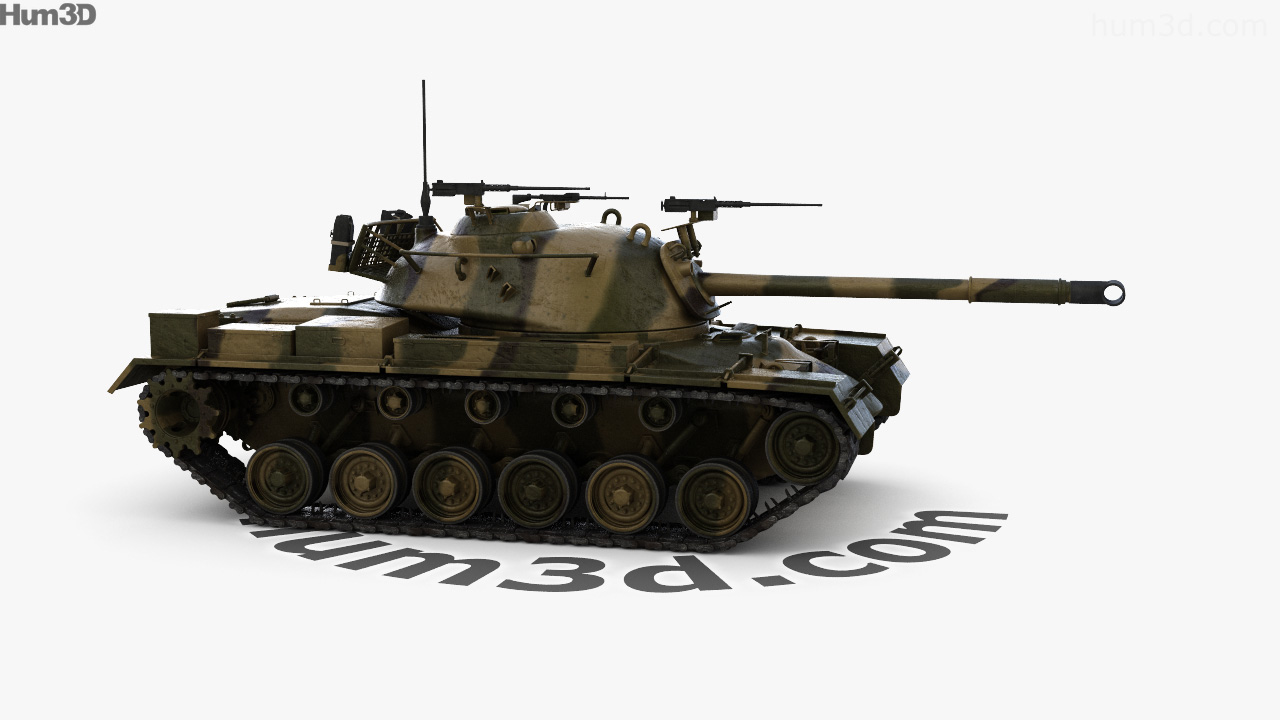 360 view of M48 Patton 3D model - Hum3D store