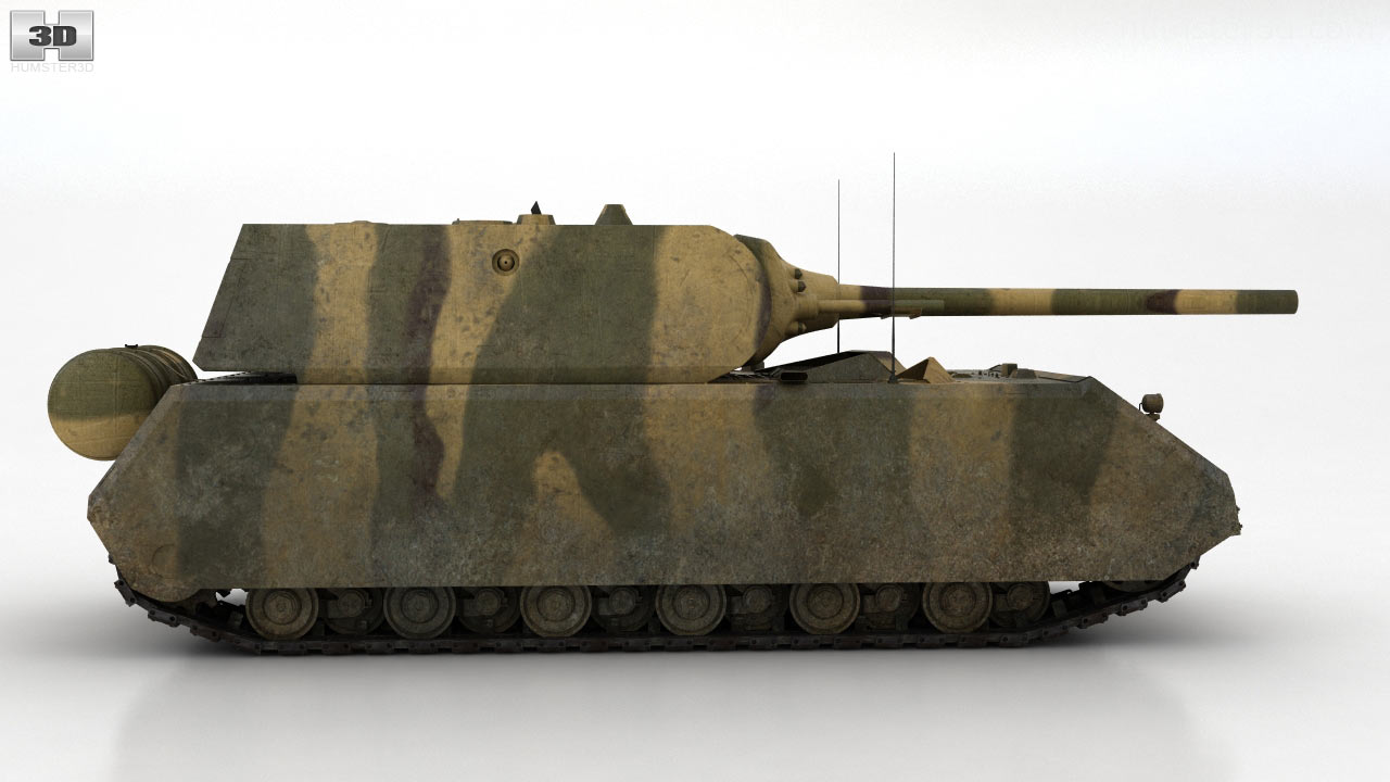 360 view of Panzer VIII Maus 3D model  Hum3D store