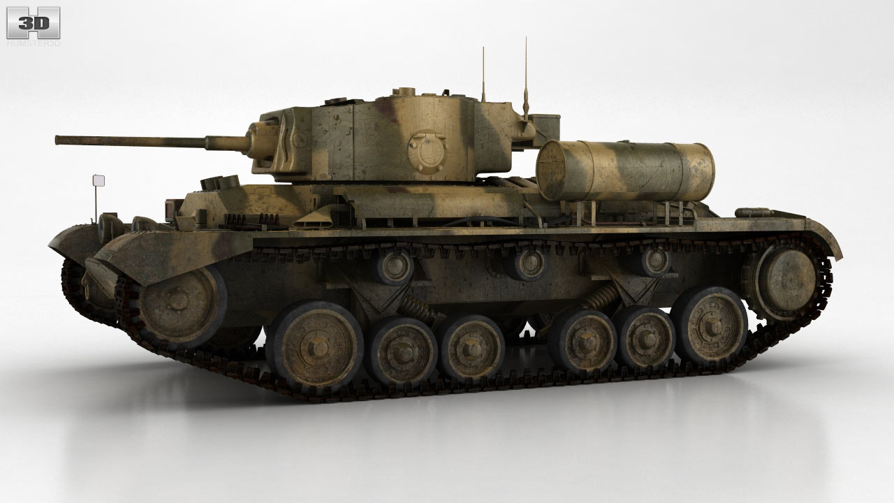360 view of Valentine Infantry Tank Mk III 3D model Hum3D store