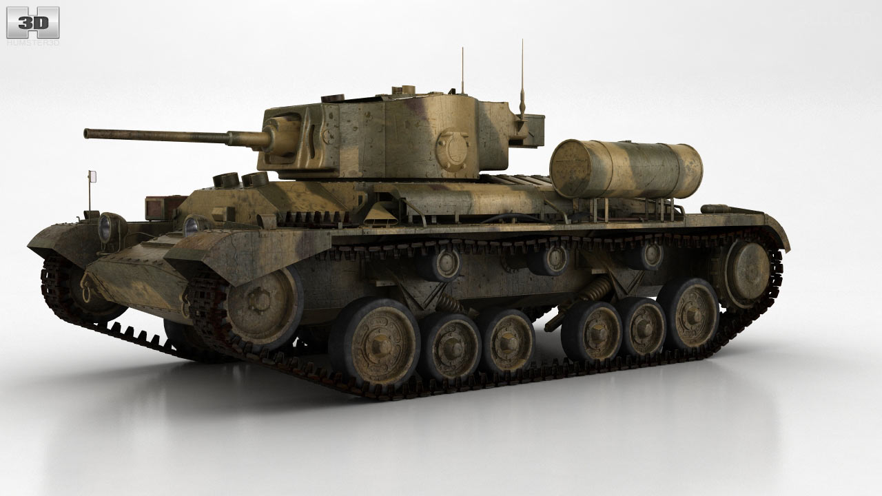 360 view of Valentine Infantry Tank Mk III 3D model Hum3D store