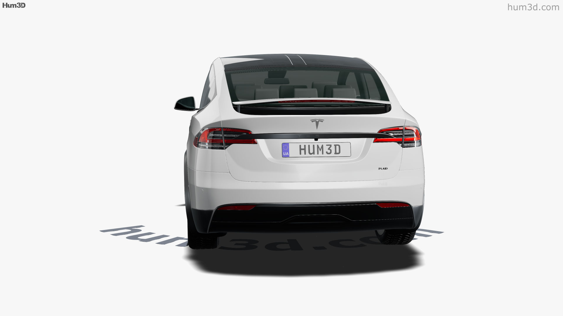 360 view of tesla model x plaid 2022 3d model hum3d store