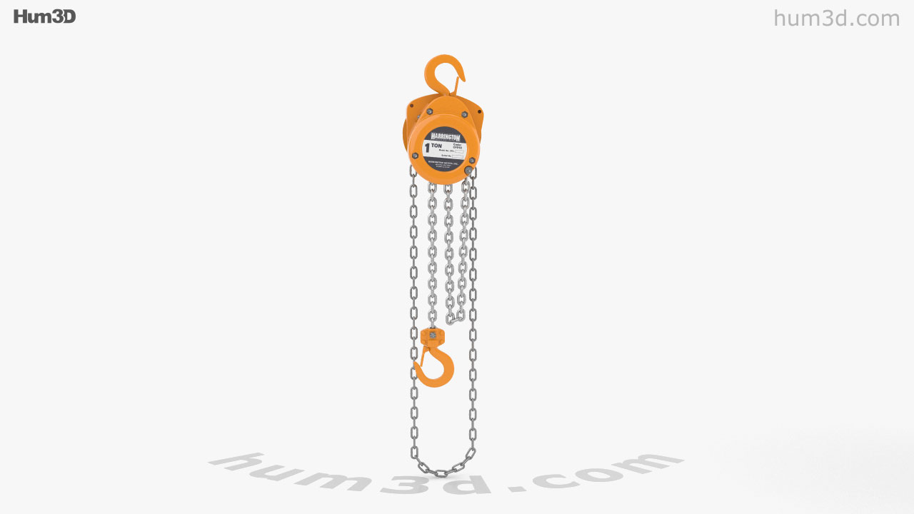 360 view of Hand Chain Hoist 3D model Hum3D store
