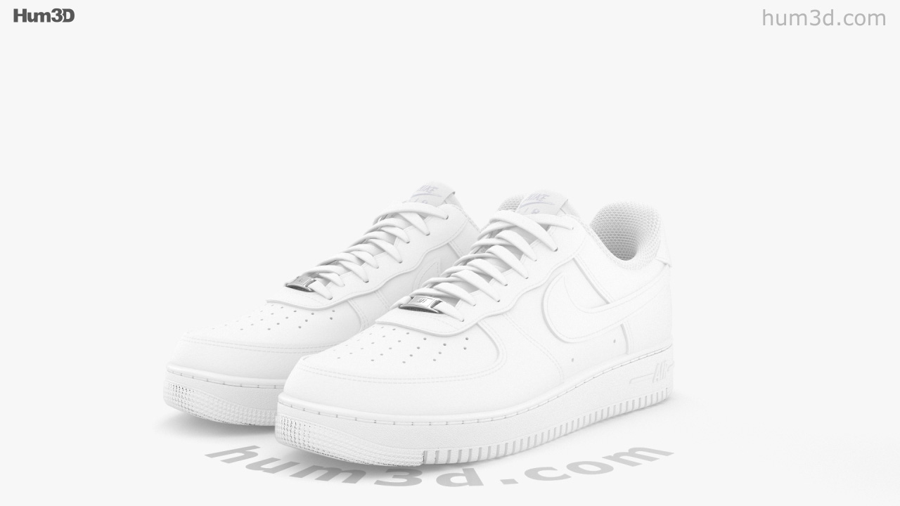 360 view of Nike Air Force 1 3D model - Hum3D store