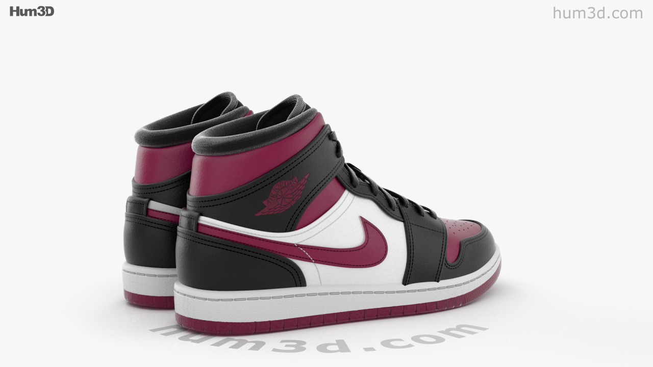 360 View Of Nike Air Jordan 1 3d Model Hum3d Store