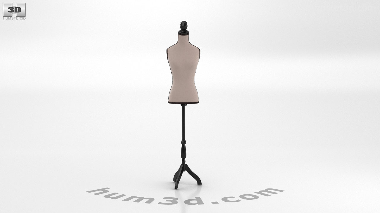 マネキン 3Dモデルの360ビューHum3Dストア