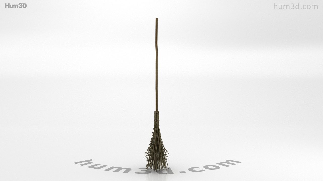 360 View Of Witch S Broom 3d Model Hum3d Store