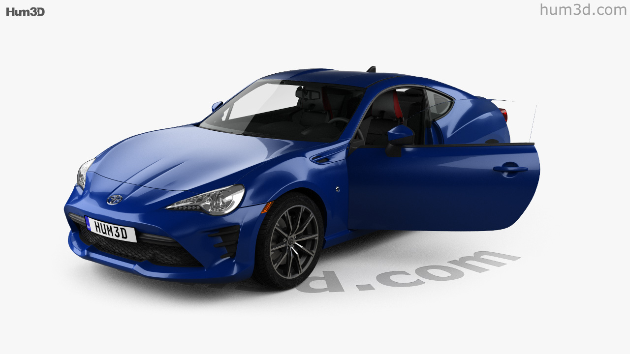 360 View Of Toyota Gt86 Us Spec With Hq Interior 17 3d Model Hum3d Store