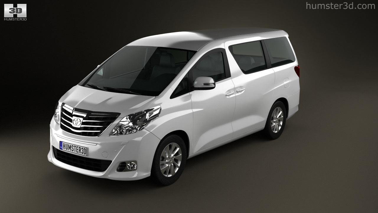 360 view of Toyota Alphard 2014 3D model - Hum3D store