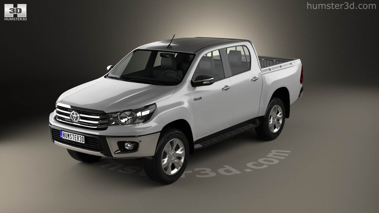 Toyota Hilux Double Cab Hi Rider 2018 360도 3D 모델 - Hum3D