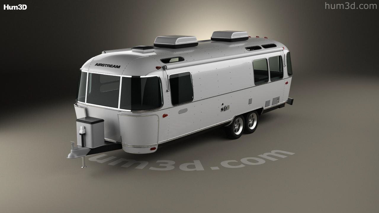 360 view of Airstream Land Yacht Travel Trailer 2014 3D model Hum3D store