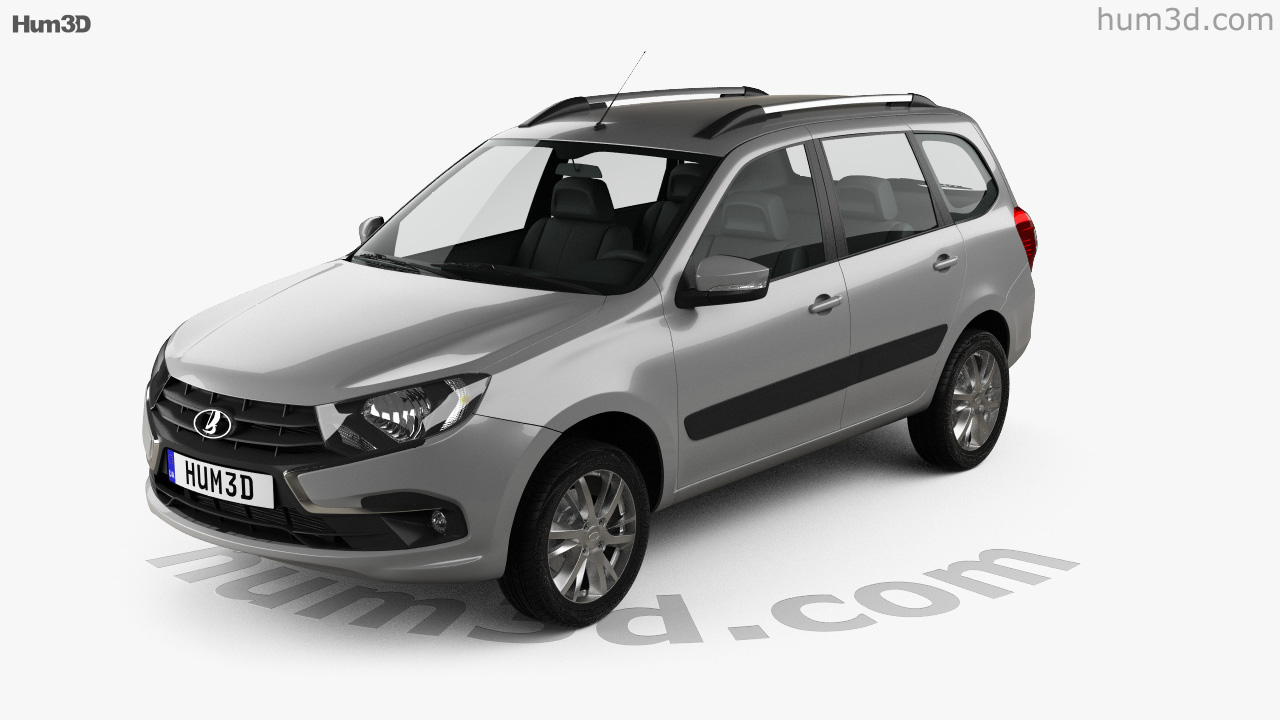 Lada granta 3d model