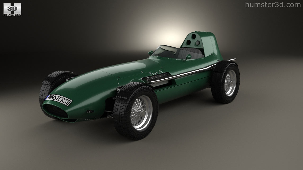 360 view of Vanwall GPR V12 1958 3D model - Hum3D store