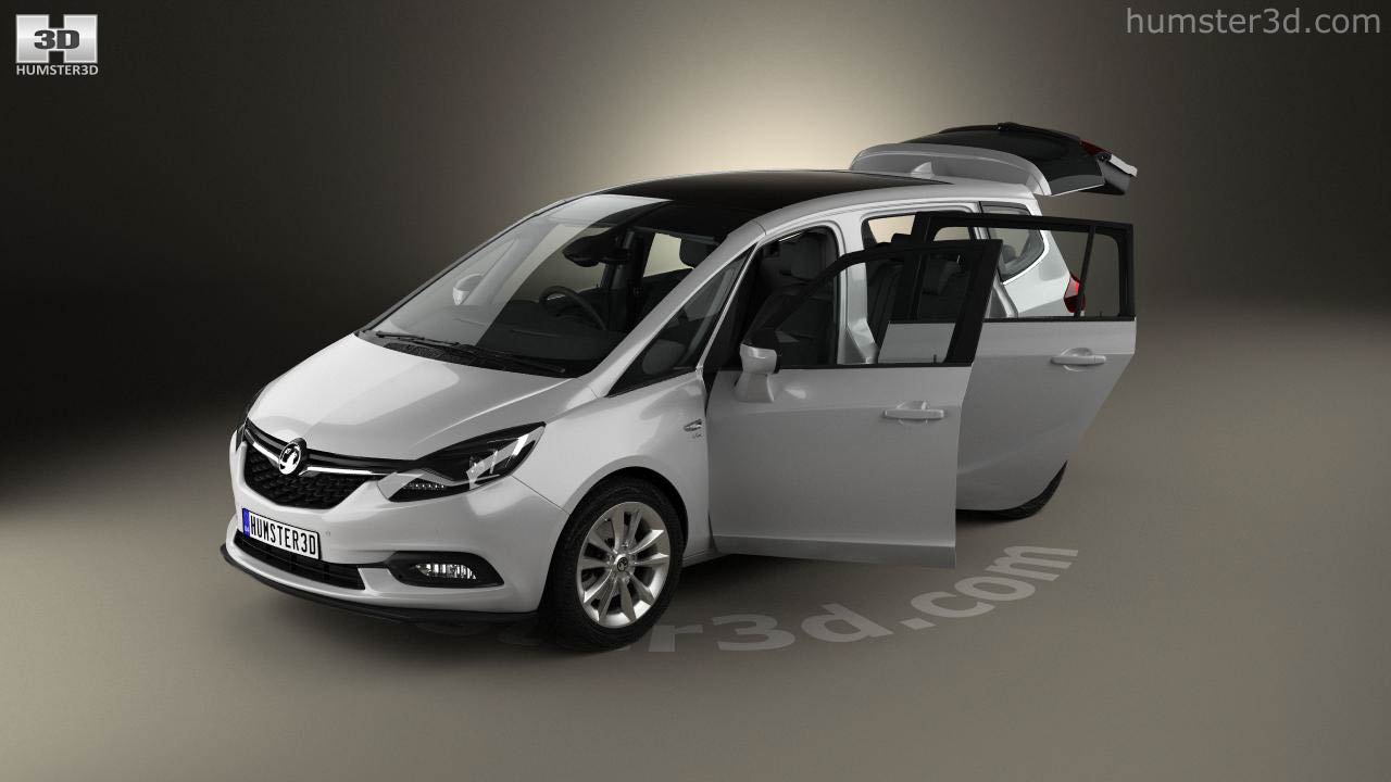 360 View Of Vauxhall Zafira C Tourer With Hq Interior 16 3d Model Hum3d Store