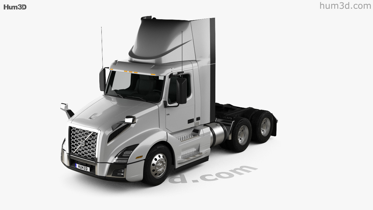 360 view of Volvo VNL Day Cab Tractor Truck 2022 3D model - Hum3D store