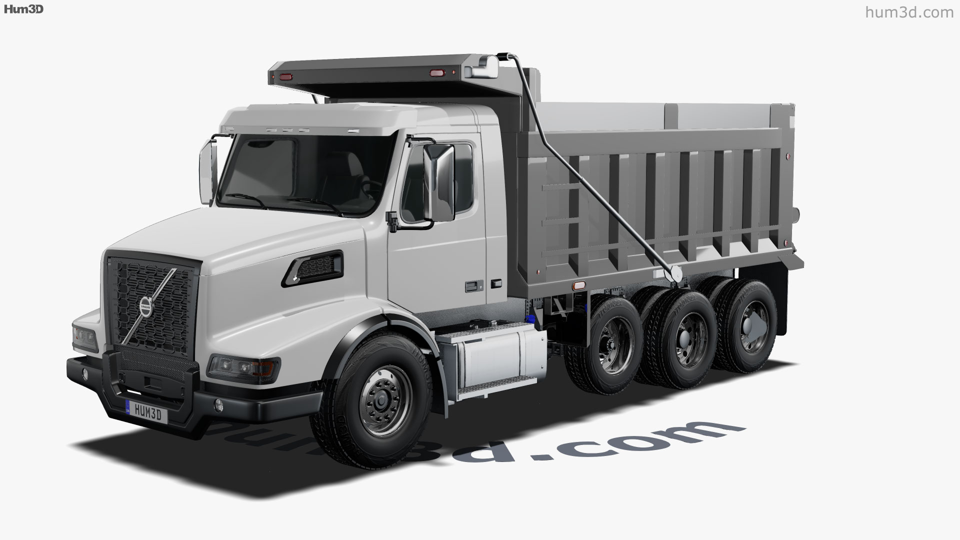 360 view of Volvo VHD Dump Truck 4axle 2022 3D model Hum3D store