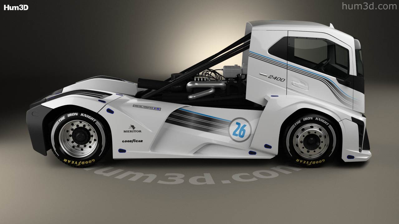 360 view of Volvo The Iron Knight Truck 2017 3D model Hum3D store