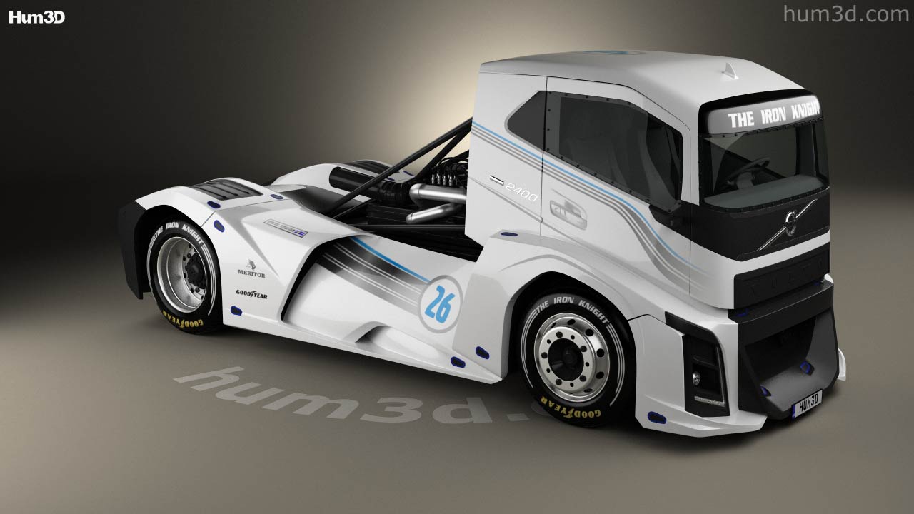 360 view of Volvo The Iron Knight Truck 2017 3D model Hum3D store