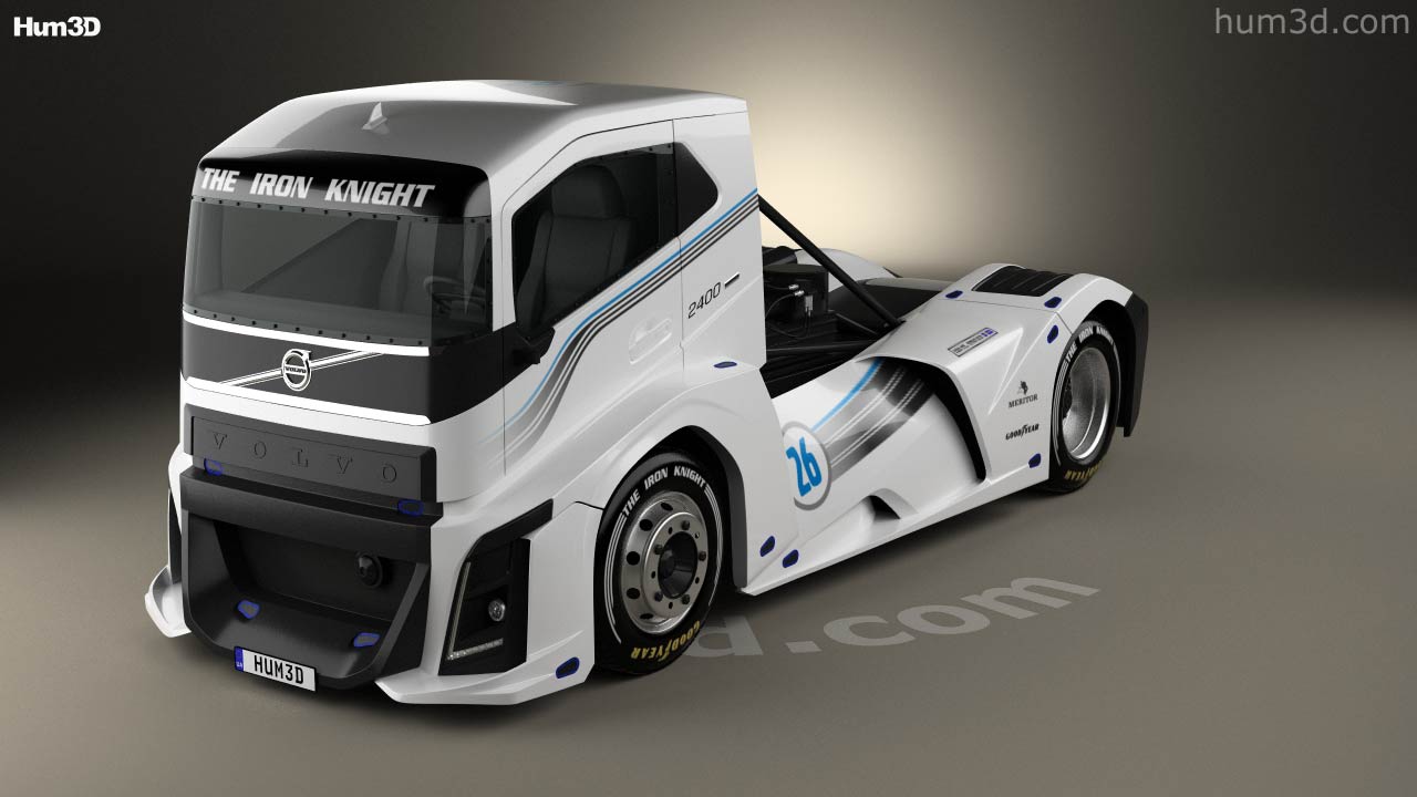 360 view of Volvo The Iron Knight Truck 2017 3D model Hum3D store