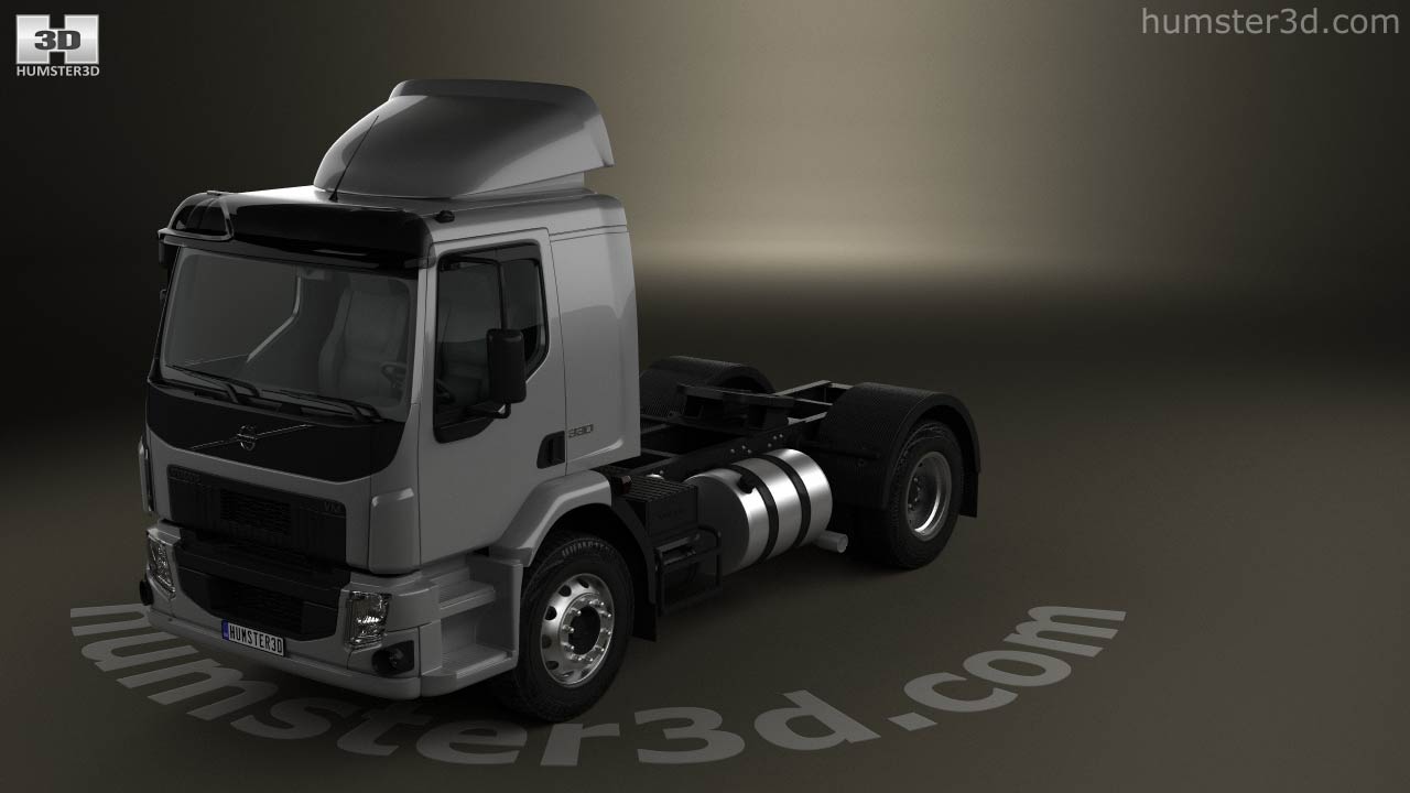 360 View Of Volvo Vm 330 Tractor Truck 3 Axle 2014 3d Model Hum3d Store