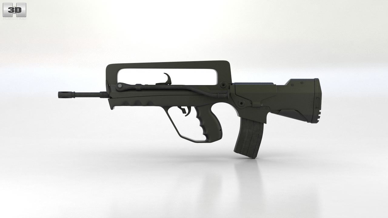 360 view of FAMAS G2 3D model Hum3D store
