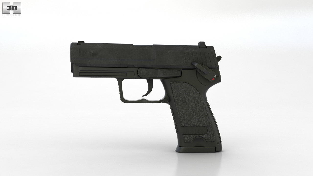 360 View Of Heckler And Koch Usp 3d Model Hum3d Store 6143