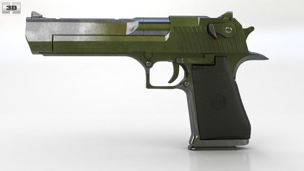 360 View Of Imi Desert Eagle 3d Model Hum3d Store