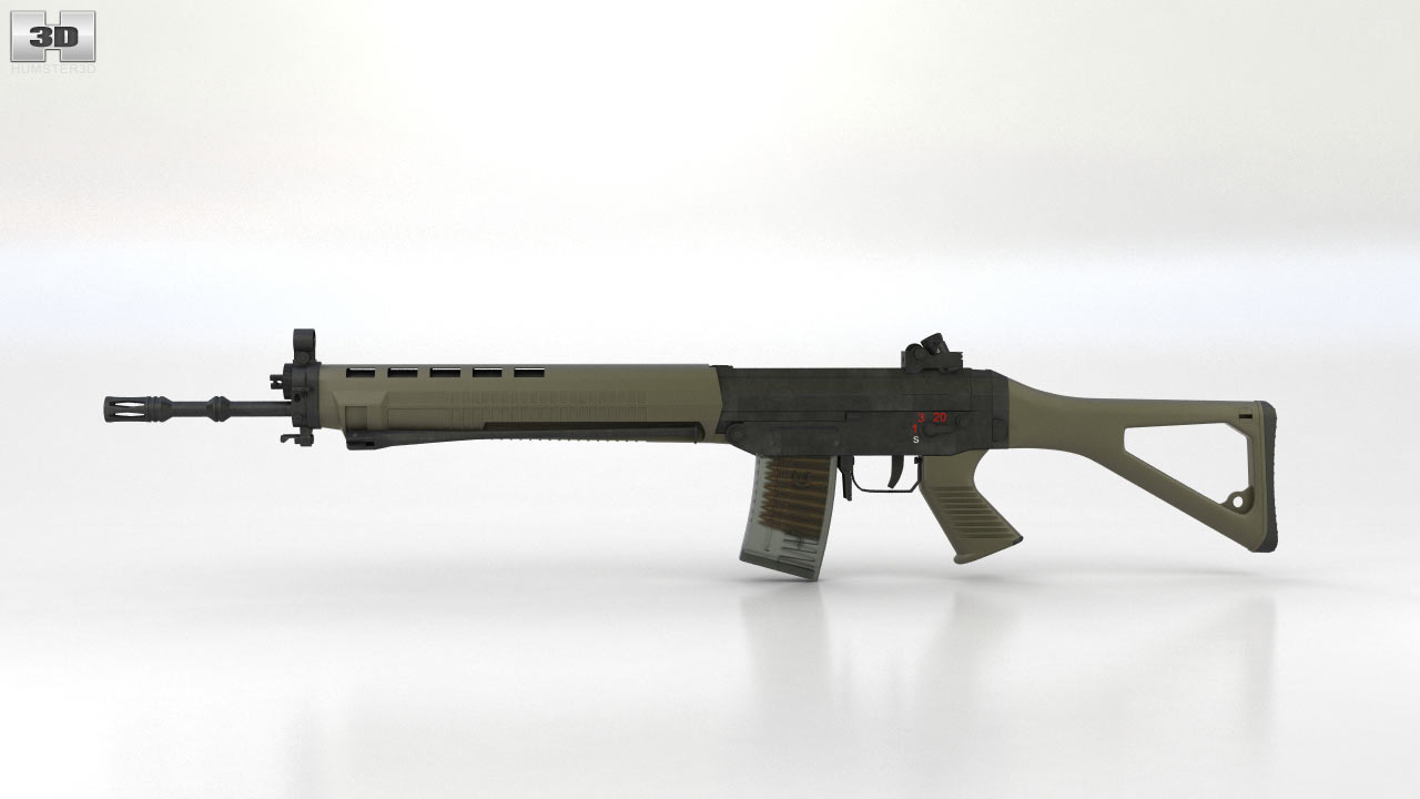 360 View Of Sig Sg 550 3d Model Hum3d Store