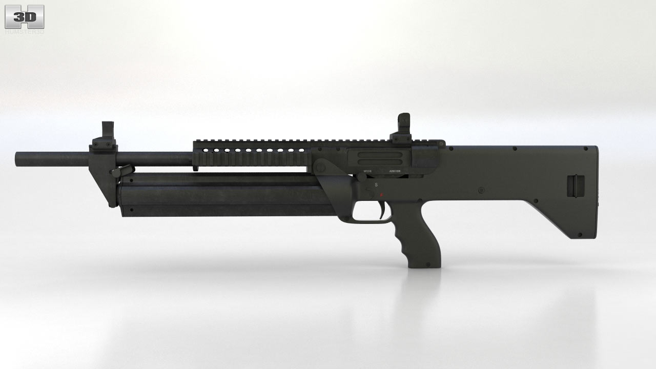 360 view of SRM Arms Model 1216 3D model Hum3D