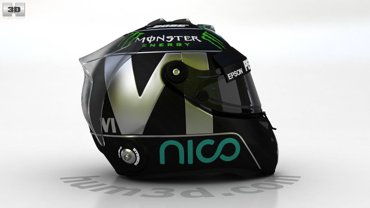 Download 360 view of F1 Helmet 3D model - Hum3D store
