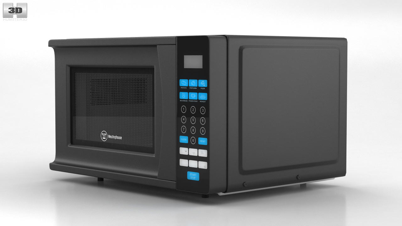 Vista 360 del modelo 3D de Westinghouse Horno microondas - Tienda Hum3D