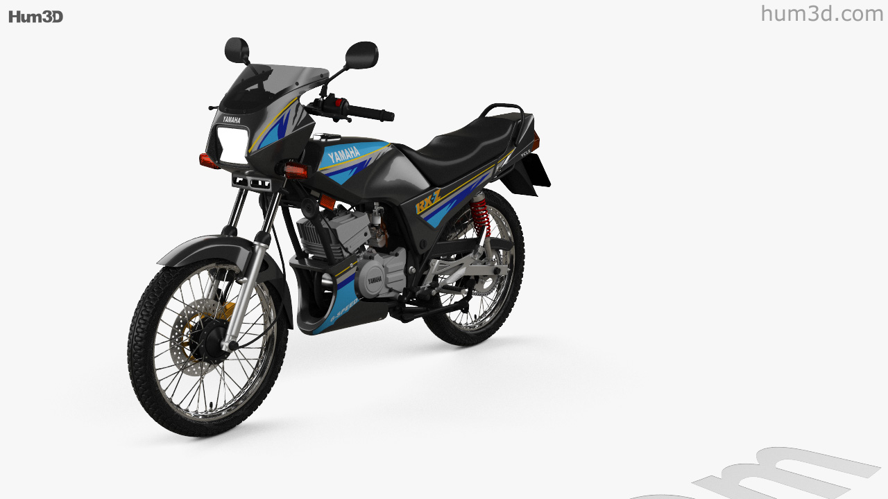 360 View Of Yamaha Rxz 135 1997 3d Model Hum3d Store